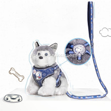 Breathable cotton fabric pet chest harness